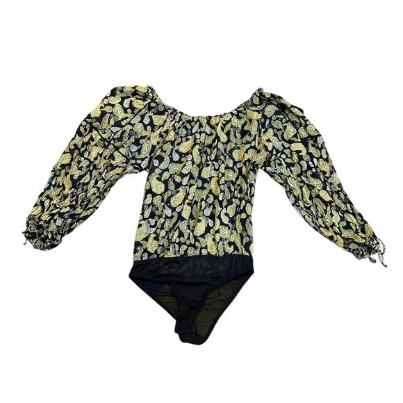 Intimately Free People Sundown Paisley Bodysuit Size Small - Picture 2 of 15